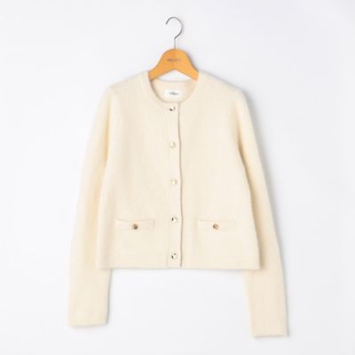 NOLLEY'S(ノーリーズ)のヘアリークルーネックニットジャケット通販