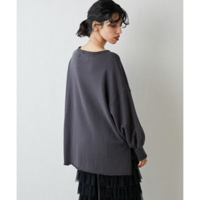 Whim Gazette(ウィム ガゼット)のフロッキーLOGOスウェット通販