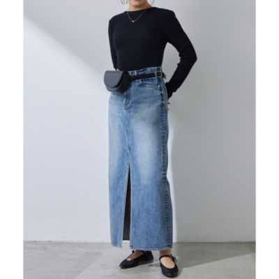 【ウィムガゼット】　美品　トリコットバックシャンカットソー　ストレッチ　水色 Whim Gazette(ウィム ガゼット)のトリコットバックシャン