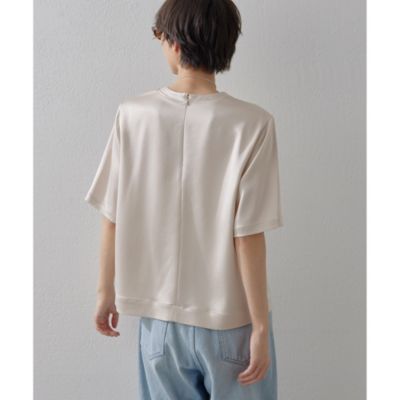 Whim Gazette(ウィム ガゼット)のサテンTEEブラウス通販
