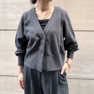 suadeoカーディガン　新作　新品　2.2万 Double Color Layered Knit Cardigan