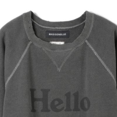 MADISONBLUE(マディソンブルー)のVINTAGE HELLO SWEAT L／S URAKE DYED