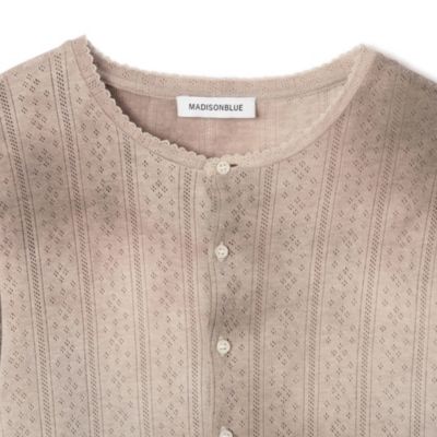 マディソンブルー 23AW SHAWL COLLAR CD カーディガン BIG KNIT V CD MESH | KNIT | MADISONBLUE