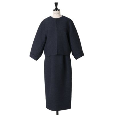 ネイビー:同素材のワンピース(442572)とセットアップ着用可