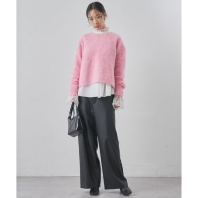 Whim Gazette(ウィム ガゼット)のスーリーアルパカクルーネックプル