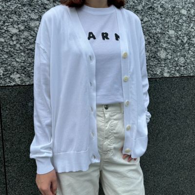 ADAWAS(アダワス)のSUVIN COTTON V－NECK CARDIGANアウトレット通販