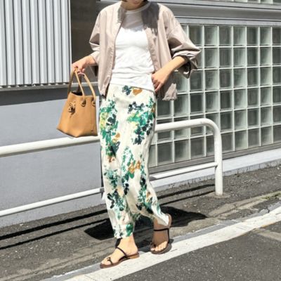 【SACRA】サクラ 花柄 フラワープリント スカート 36 S SACRA】サクラ 花柄 フラワープリント スカート 36 S（SACRA