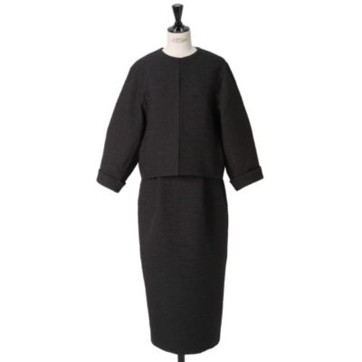 ブラック:同素材のワンピース(442572)とセットアップ着用可