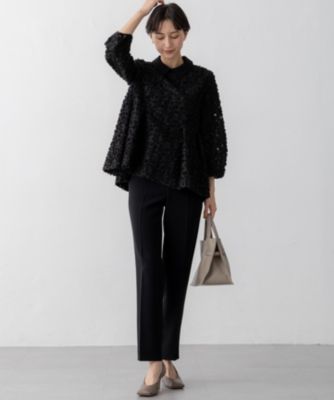 2022 美品　23区　ニジュウサンク　セットアップ　スーツ　パンツ　　トリアセ 23区 S(ニジュウサンク エス)の【セットアップ対応】トリアセ