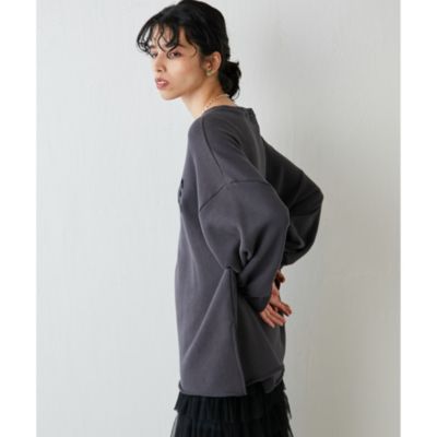 Whim Gazette(ウィム ガゼット)のフロッキーLOGOスウェット通販