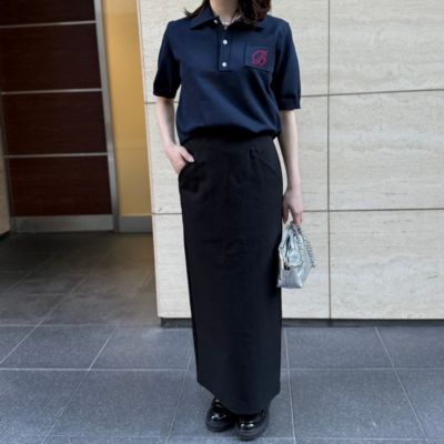 MADISONBLUEマディソンブルー✴︎ネイビー ニットポロシャツ ニットポロ POLO KNIT MB251ー8024