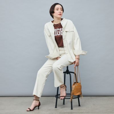 Rie Miller(リエミラー)の【RM denim】センタープレスハイ