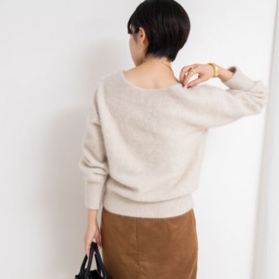 NOLLEY'S sophi(ノーリーズソフィー)のヘアリー2WAYプルオーバーニット