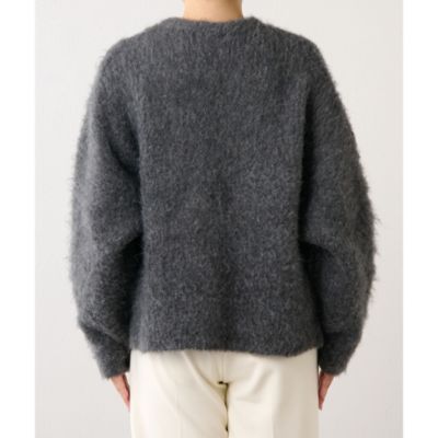 あ*こ様 ✴︎美品 ウィムガゼット アンゴラ畦Vネックプルオーバー ニット シャ Whim Gazette（ウィムガゼット）の「【WEB限定】アンゴラ畦V