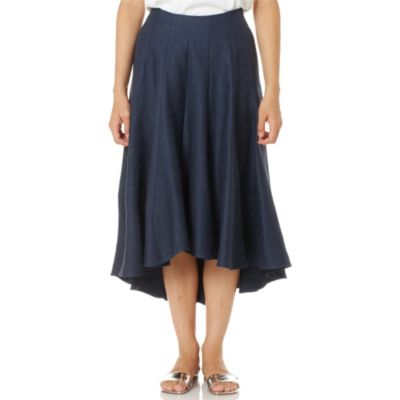 MADISONBLUE(マディソンブルー)のPANEL FLARE SKIRT LINEN TWILL通販 