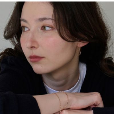 Phoebe(フィービィー)の【K10RG】クロスラインアメリカンピアス／BOX 