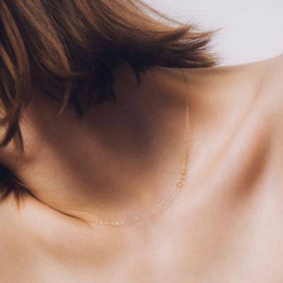 LES BONBON(ル・ボンボン)のheart side neckalce pink gold通販