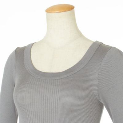 DRESS HERSELF(ドレスハーセルフ)のシルクリブカットソー ロング