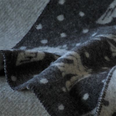 KLIPPAN ✖️ミナペルホネン　廃盤　鳥デザイン ブランケット65x90cm KLIPPAN ✖️ミナペルホネン 廃盤 鳥デザイン ブランケット65x90cm