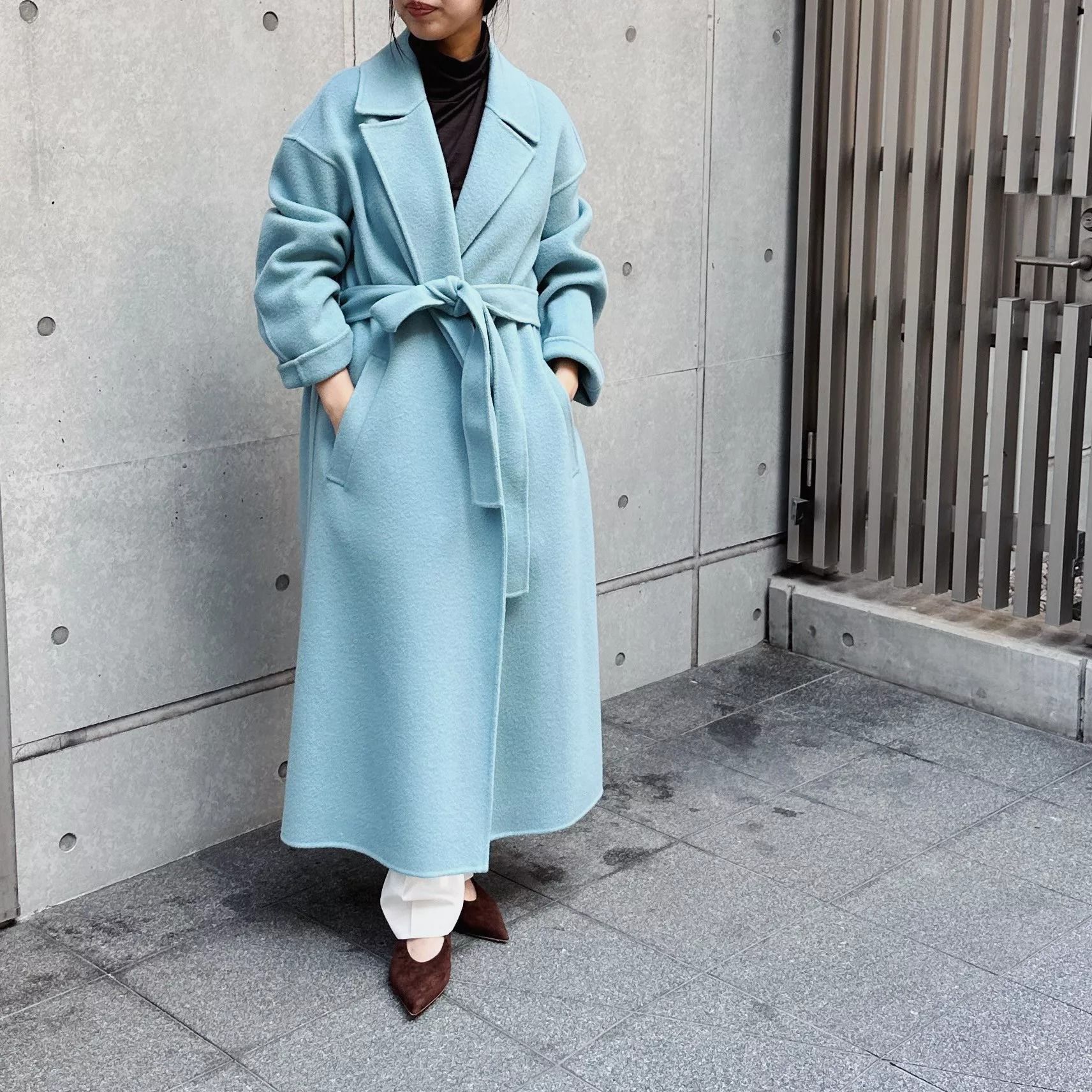 ふわ軽リバーロングコート