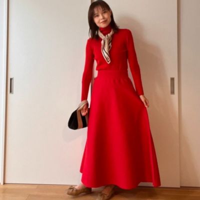 ニットフレアスカート　12closet/LEE 12closet(トゥエルブクローゼット)の【コラボ】【洗える】ニット