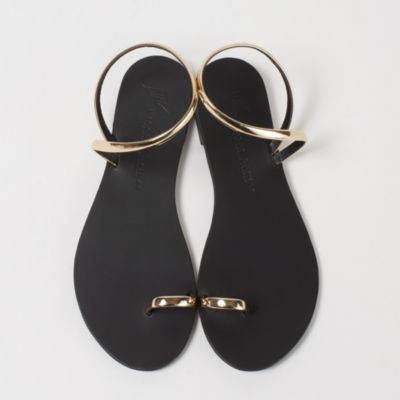 美品 ニコラスライナス フラット レザー サンダル フレームワーク プラージュ 美品 ニコラスライナス フラット レザー サンダル フレーム