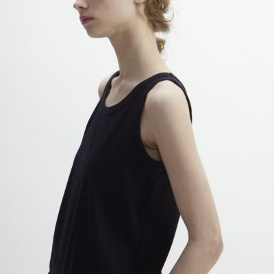 PLAIN PEOPLE ブラック メッシュノースリーブ PLAIN PEOPLE ブラック メッシュノースリーブ
