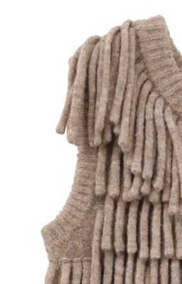 CLANE W FACE FRINGE KNIT VESTグレーサイズ1 CLANE W FACE FRINGE KNIT VESTグレーサイズ1