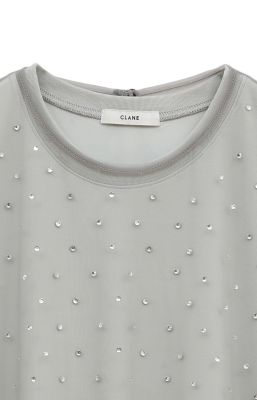 CLANE(クラネ)のRHINESTONE SHEER TOPS通販 | 集英社HAPPY PLUS