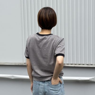 BOWTE(バウト)のORGANIC COTTON GLITTER RINGER TEE通販
