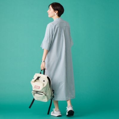 TICCA(ティッカ)のハーブノーカラー半袖シャツワンンピース通販