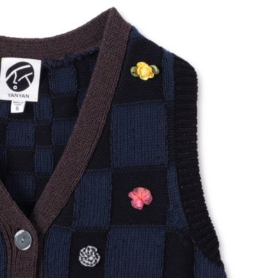 YANYAN TWEED VEST ニットベスト アイナジエンド着用　最終値下げ YANYAN TWEED VEST ニットベスト アイナジエンド着用 最終値下げ