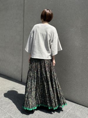 【極美品】大人気✨️ マリハ 草原の虹 ティアード スカート ロング丈 花柄 綿 MARIHA(マリハ)の【HPS別注】草原の虹のスカート通販 | 集英社