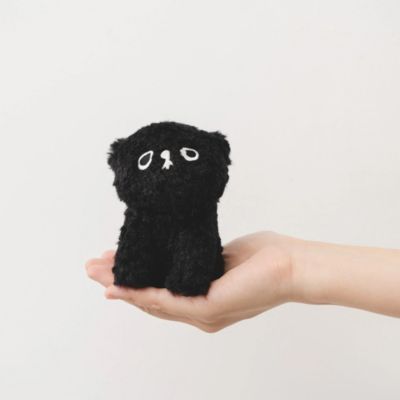 バッグチャーム】2-67 おすわり ぬい服 ひきつれ 16cm グレー