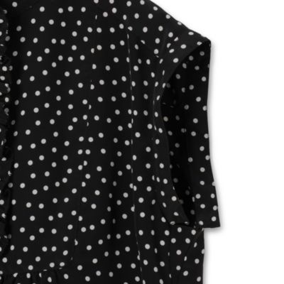 Pale Jute(ペール ジュート)のpolka dot band sleeve blouse通販