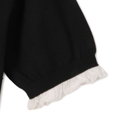 Pale Jute ペールジュート dots knit Po ドットフリルニット Pale Jute ペールジュート dots knit Po ドットフリルニット