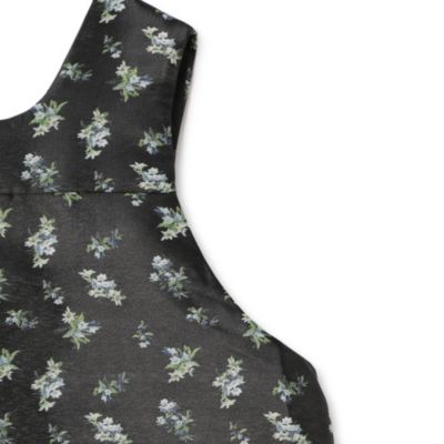 GANNI(ガニー)のFloral Jacquard Sleeveless Open Neck Top通販