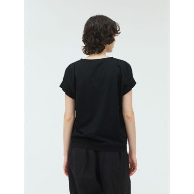 mizuiro ind(ミズイロインド)のフリルスリーブクルーネックプル