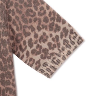 送料関税込★GANNI★ロゴ・レオパード柄ウール混トップス 送料関税込☆GANNI☆ロゴ・レオパード柄ウール混トップス