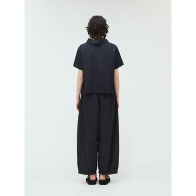 ◎美品　mizuiro ind ミズイロインド　ギャザーサルエルパンツ　ネイビー mizuiro ind サルエルパンツ｜ MARcourt ONLINE STORE
