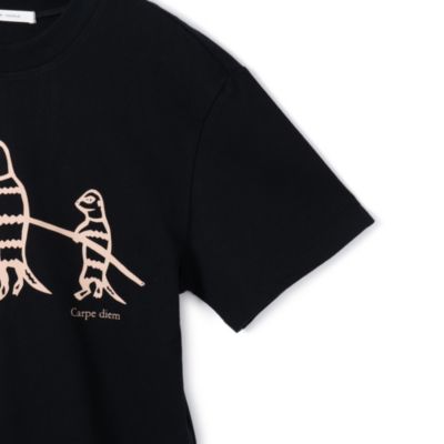 PLAIN PEOPLE / プレインピープル ミーアキャットプリントＴシャツ ミーアキャットプリントTシャツ】｜PLAIN PEOPLE(プレイン
