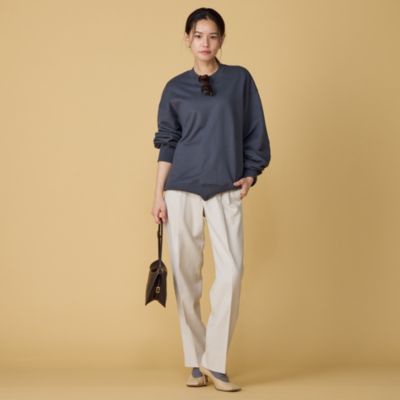 CINOH - チノ CINOH スウェット CINOH(チノ)のHELENE SWEAT ELBOW PATCH DETAIL PULLOVER通販