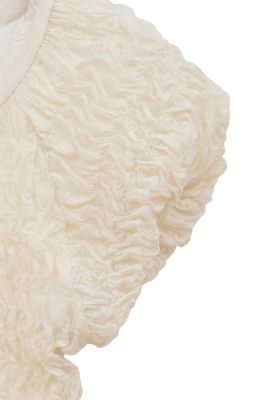 CLANE SHIRRING PUFF TOPS アイボリー クラネ CLANE SHIRRING PUFF TOPS （IVORY） -ファッション通販