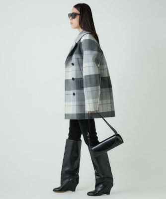 【新品未使用】chaos カオス スーペリヤヌス Pコート チェック柄 Chaos(カオス)｜スーペリヤヌスPコート/チェック の通販｜ELLESHOP