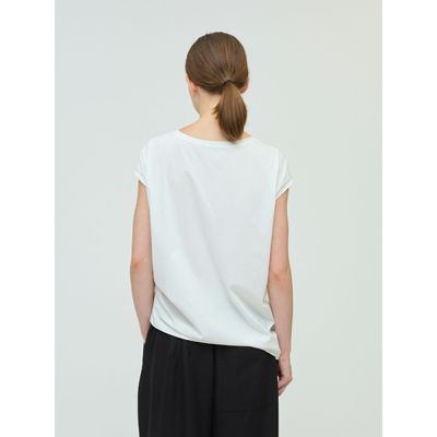 ＊新品・未使用＊mizuiro ind（ミズイロインド） フレンチスリーブPO mizuiro ind(ミズイロインド)のフレンチスリーブサイドアップ