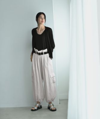 STYLE DELI(スタイルデリ)の【BLK001】揺れる糸裾ショートカーデ