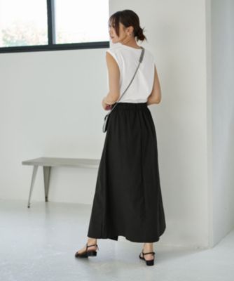 STYLE DELI(スタイルデリ)のはだけないラップ風Aラインスカート