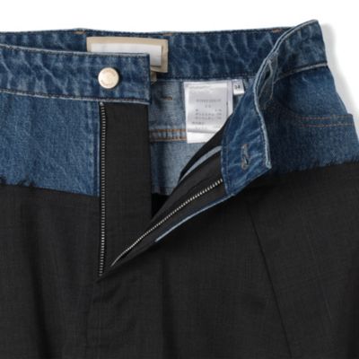 LITKOVSKA(リトコフスカ)のWide－leg pants with denim panel通販