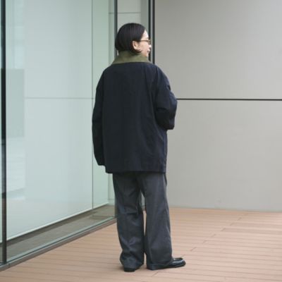 HERNO　ヘルノ　ベルテッドコート　コットンリネン　カーキ　裏地シルク HERNO(ヘルノ)のCOAT通販 | 集英社HAPPY PLUS STORE