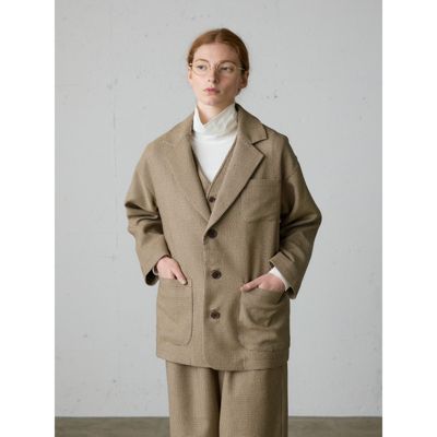 新品　ミディウミ　 tailored jacket テーラードジャケット MidiUmi(ミディウミ)のテーラードジャケット通販 | LEEマルシェ